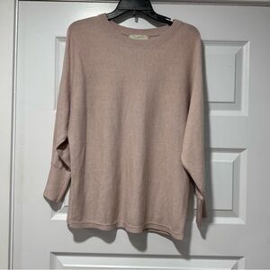 LOFT Blush Crew Neck Sweater with Dolman Sleeves